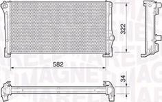 Magneti Marelli 350213199000 - Radiador, refrigeración del motor www.parts5.com