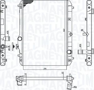 Magneti Marelli 350213198600 - Radiator, engine cooling www.parts5.com