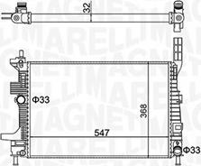 Magneti Marelli 350213159700 - Radiator, engine cooling www.parts5.com