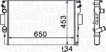 Magneti Marelli 350213154000 - Ψυγείο, ψύξη κινητήρα www.parts5.com