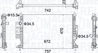 Magneti Marelli 350213155300 - Radiateur, refroidissement du moteur www.parts5.com