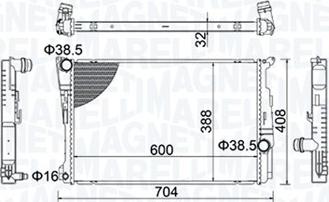 Magneti Marelli 350213155200 - Hűtő, motorhűtés www.parts5.com