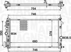 Magneti Marelli 350213152300 - Ψυγείο, ψύξη κινητήρα www.parts5.com