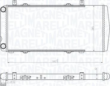 Magneti Marelli 350213180100 - Радіатор, охолодження двигуна www.parts5.com