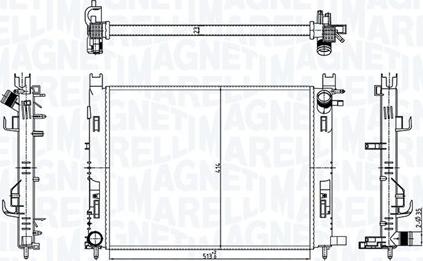 Magneti Marelli 350213182100 - Радиатор, охлаждение двигателя www.parts5.com