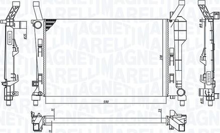 Magneti Marelli 350213126200 - Radiateur, refroidissement du moteur www.parts5.com