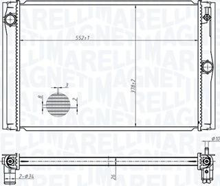 Magneti Marelli 350213178600 - Radiator, engine cooling www.parts5.com