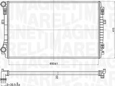 Magneti Marelli 350213173400 - Hladnjak, hlađenje motora www.parts5.com