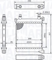 Magneti Marelli 350213214500 - Radiator, racire motor www.parts5.com