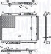 Magneti Marelli 350213215600 - Radiator, racire motor www.parts5.com