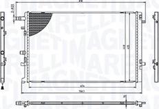 Magneti Marelli 350213217000 - Hladilnik, hlajenje motorja www.parts5.com