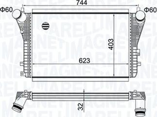 Magneti Marelli 351319204050 - Chladič plniaceho vzduchu www.parts5.com