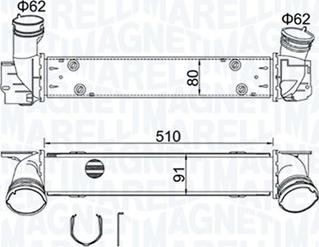 Magneti Marelli 351319204880 - Radiador de aire de admisión www.parts5.com