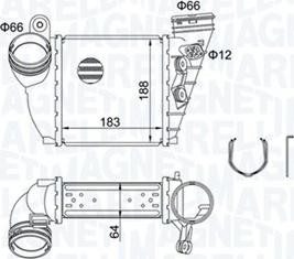 Magneti Marelli 351319204870 - Intercooler, compresor www.parts5.com