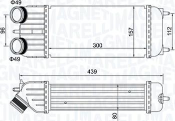 Magneti Marelli 351319204250 - Intercooler, charger www.parts5.com