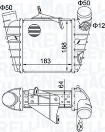 Magneti Marelli 351319204750 - Intercooler, compresor www.parts5.com