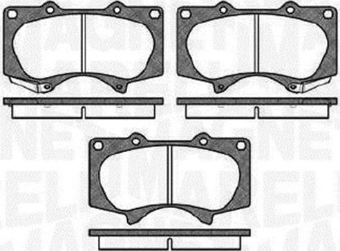 Magneti Marelli 363916060409 - Juego de pastillas de freno www.parts5.com