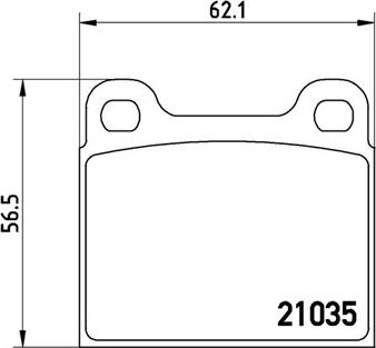 Mercedes-Benz 4634208100 - Sada brzdových platničiek kotúčovej brzdy www.parts5.com