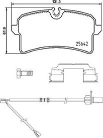 Porsche 95B 698 451 L - Kit de plaquettes de frein, frein à disque www.parts5.com