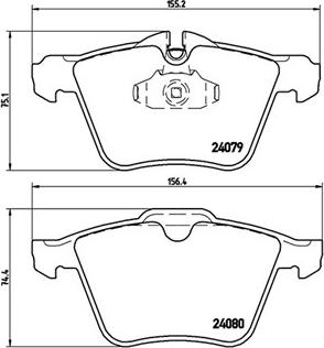 Valeo 302497 - Komplet zavornih oblog, ploscne (kolutne) zavore www.parts5.com