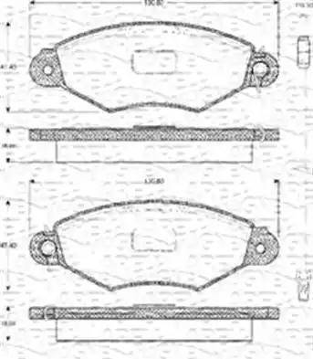 Delphi LP1111 - Brake Pad Set, disc brake www.parts5.com