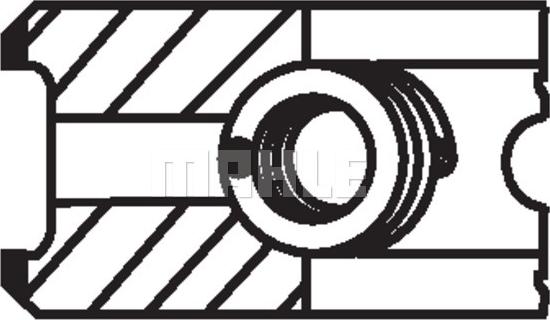 MAHLE 209 22 V0 - Set segmenti piston www.parts5.com