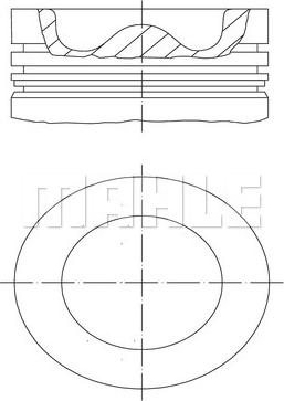 MAHLE 009 99 00 - Piston www.parts5.com