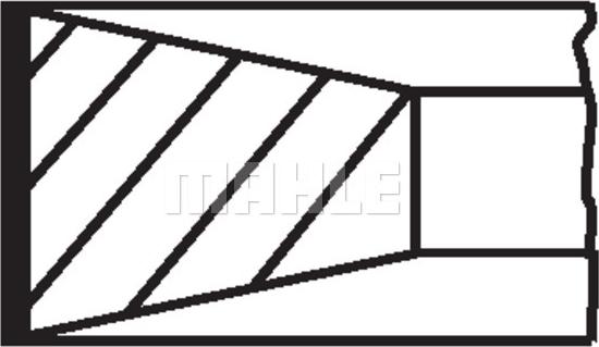 MAHLE 209 22 V0 - Set segmenti piston www.parts5.com