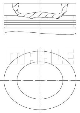 MAHLE 003 98 00 - Piston www.parts5.com