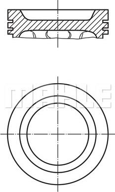 MAHLE 012 15 00 - Piston www.parts5.com