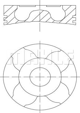 MAHLE 229 35 00 - Поршень www.parts5.com