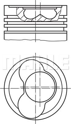 MAHLE 030 65 00 - Piston www.parts5.com