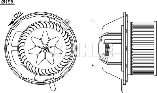 MAHLE AB 194 000S - Sisätilapuhallin www.parts5.com