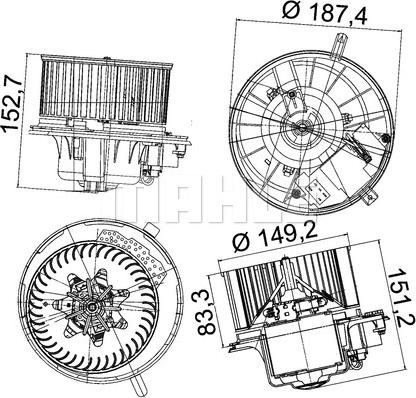 MAHLE AB 149 000P - Ventilador habitáculo www.parts5.com