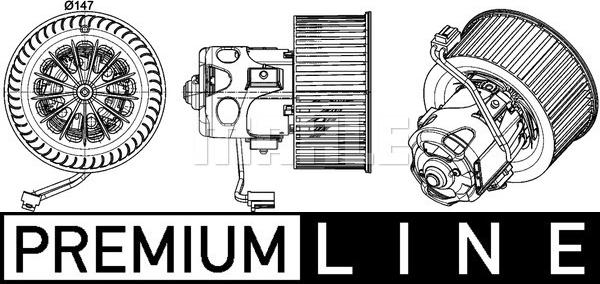 MAHLE AB 151 000P - Ventilator, habitaclu www.parts5.com