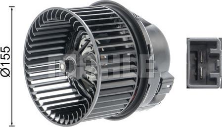 MAHLE AB 249 000P - Interior Blower www.parts5.com