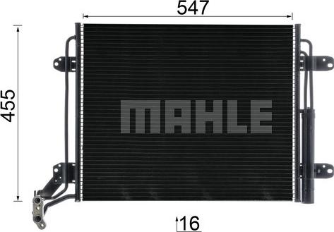 MAHLE AC 454 000P - Condensador, aire acondicionado www.parts5.com