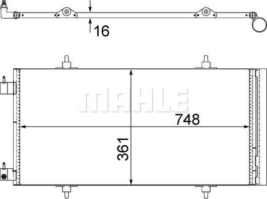 MAHLE AC 465 000S - Condensator, climatizare www.parts5.com