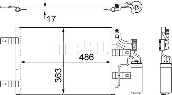 MAHLE AC 409 000S - Condensador, aire acondicionado www.parts5.com