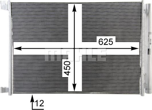 MAHLE AC 412 000P - Condensador, aire acondicionado www.parts5.com