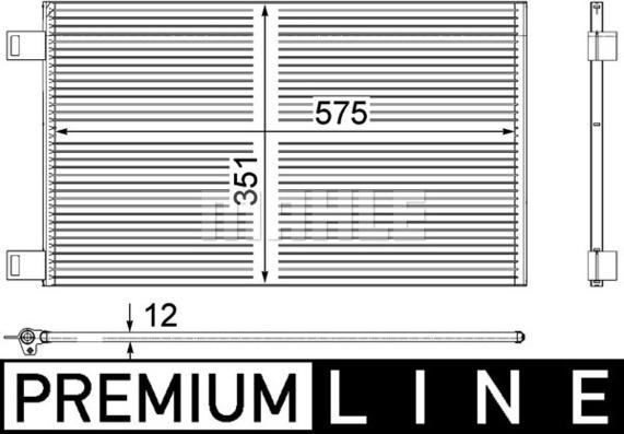 MAHLE AC 569 000P - Condenser, air conditioning www.parts5.com