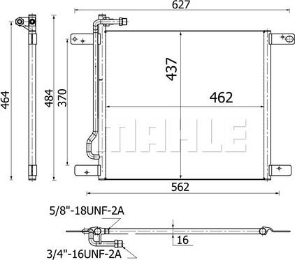 MAHLE AC 521 000S - Condenser, air conditioning parts5.com