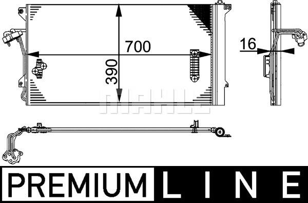 MAHLE AC 659 000P - Condensador, aire acondicionado www.parts5.com