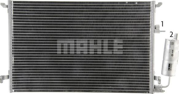 MAHLE AC 859 000P - Condensator, climatizare www.parts5.com