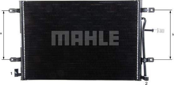 MAHLE AC 812 000P - Condensador, aire acondicionado www.parts5.com