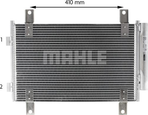 MAHLE AC 833 000P - Condensador, aire acondicionado www.parts5.com