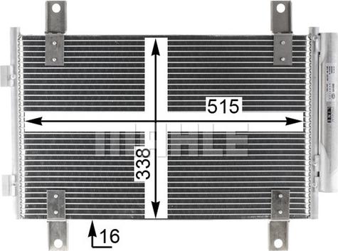 MAHLE AC 833 000P - Condensador, aire acondicionado www.parts5.com