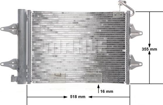 MAHLE AC 359 000S - Condensador, aire acondicionado www.parts5.com