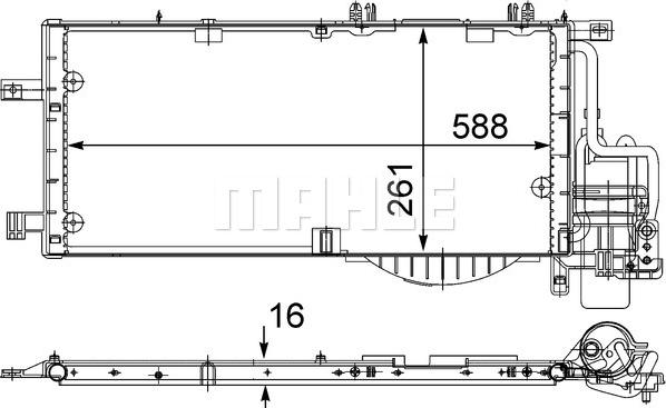 MAHLE AC 336 000S - Condensador, aire acondicionado www.parts5.com