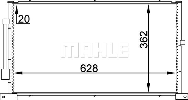 MAHLE AC 258 000P - Condenser, air conditioning www.parts5.com